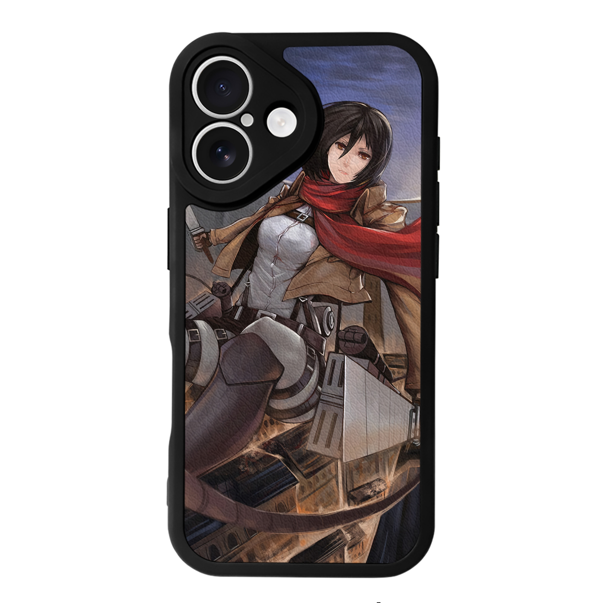（画像用） 進撃の巨人 Attack on Titan 【iPhone 16シリーズ対応】シリコンスマホケース（レザー調） 材質：シリコン